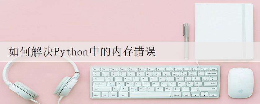 如何解决Python中的内存错误