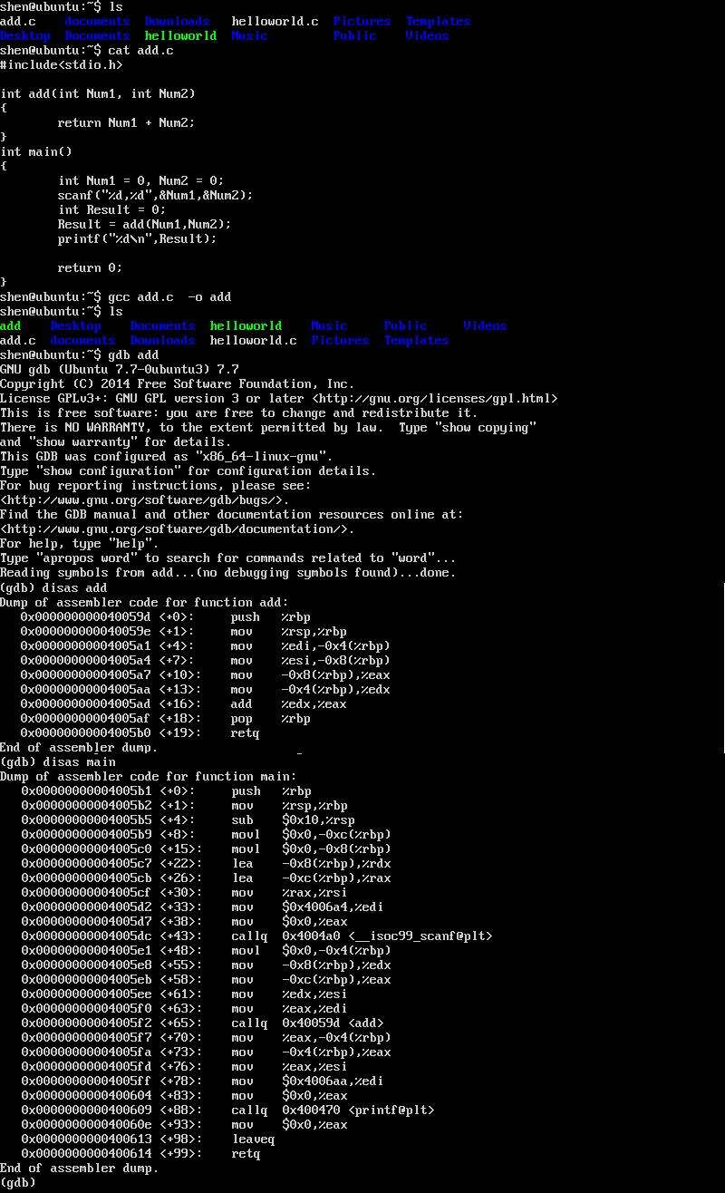 Linux环境下使用gcc编译，gdb反汇编C语言程序（转载） - 文章图片