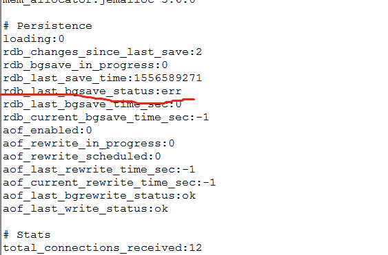 Redis报错：redis.exceptions.ResponseError: MISCONF Redis is configured to save RDB snap